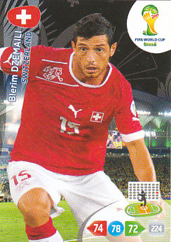 Blerim Dzemaili Switzerland Panini 2014 World Cup #297